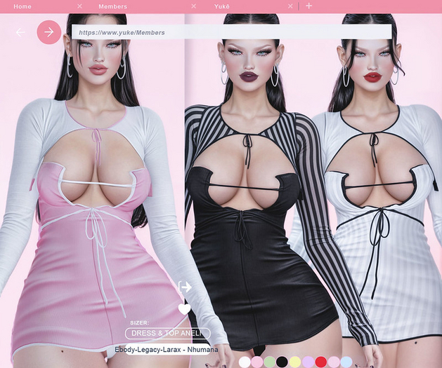 .:: Youke.: Aneli Megapack Dress e Top ( Solid & Stripes )