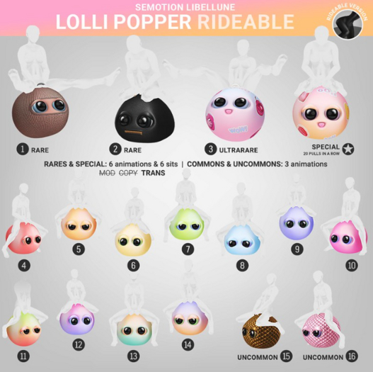 SEmotion Libellune Lolli Popper Rideable COMMON 14