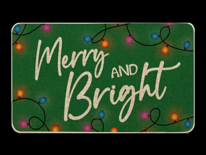 *6KW* FULL PERM Random Xmas Welcome Mat Texture #5