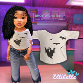ELLIBELLE - TD - GHOSTLY Crop Tee