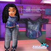 ELLIBELLE - TD - Cityblack Galaxy Crop Tee