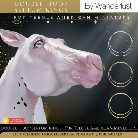 Wanderlust-American Mini Double Septum Rings Boxed
