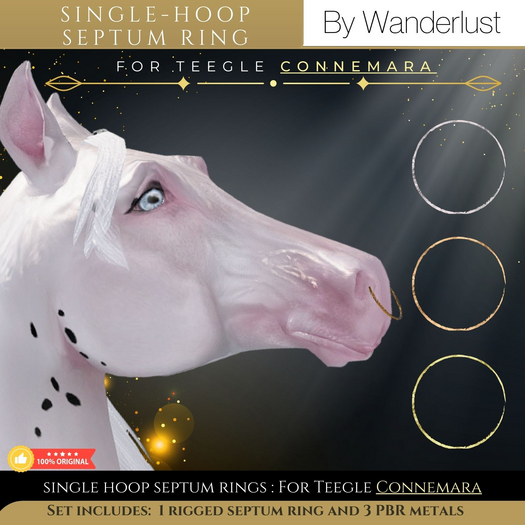 Wanderlust- Connemara Single Septum Ring Boxed