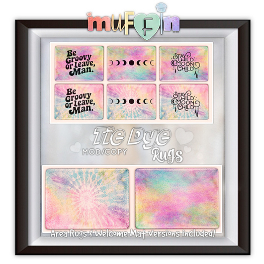 .muffin. Tie Dye Rugs (ADD)