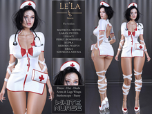 {Le'La} Nurse White ♥Halloween Costume♥