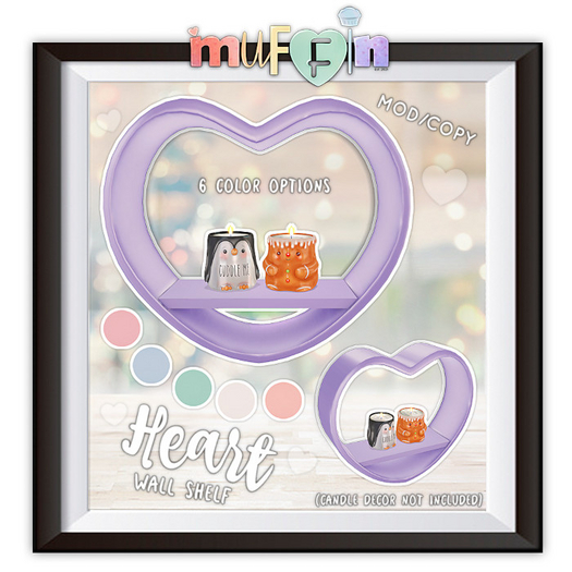 .muffin. Heart Wall Shelf (ADD)
