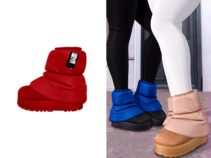 [Brior] Lindsey Puffer Boot - (Red)