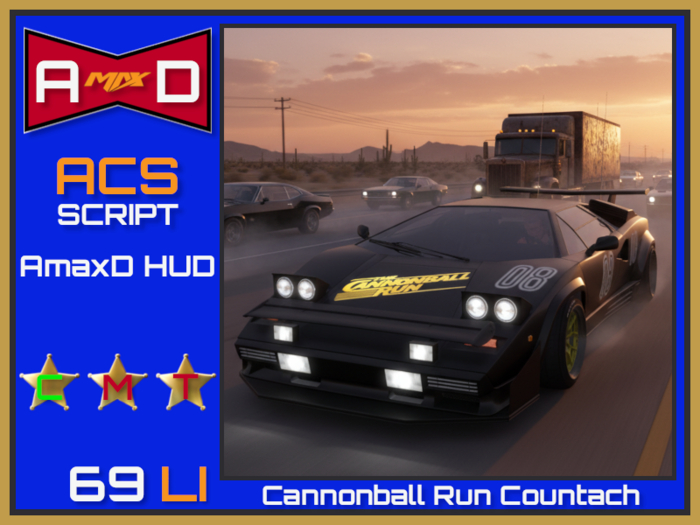 A-max-D Cannonball Run Countach