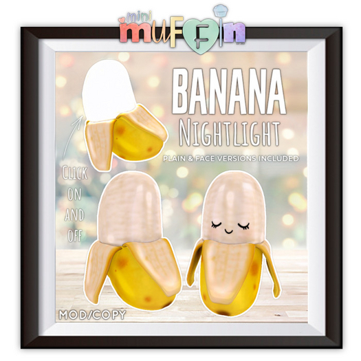 .mini muffin. Banana Nightlight (ADD)