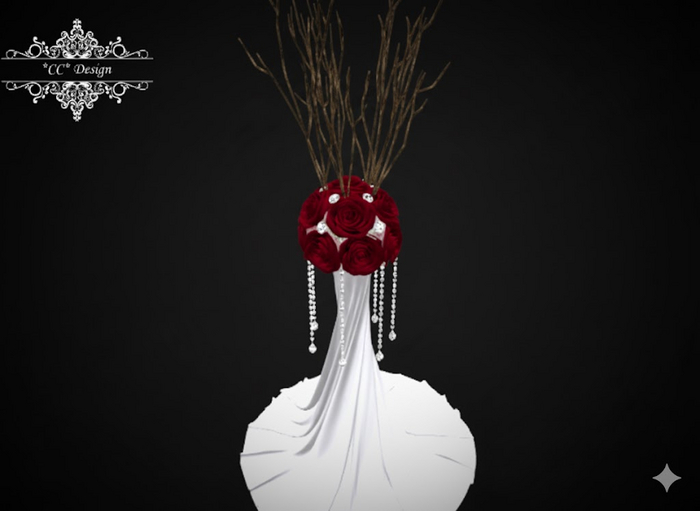 *CC* Elegant Roses Column Darkred