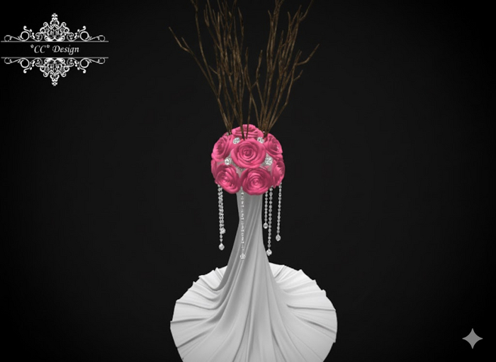 *CC* Elegant Roses Column Palevioletred