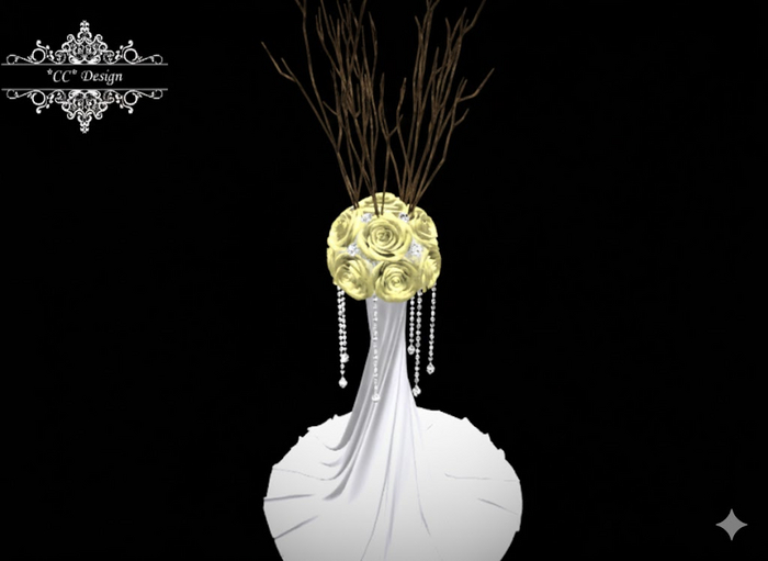 *CC* Elegant Roses Column Yellow