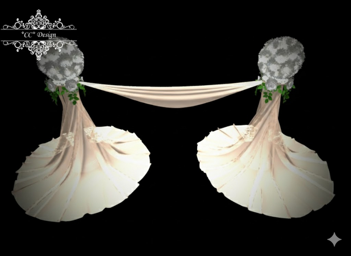 *CC* Wedding Flower Column Peachpuff