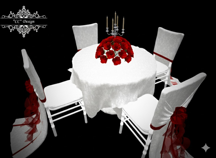 *CC* Wedding Table Classic Red