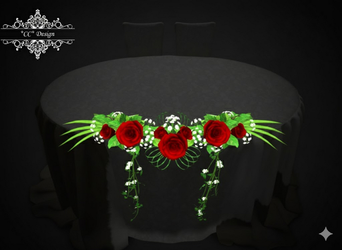 *CC* Bridal Table Gothic Red