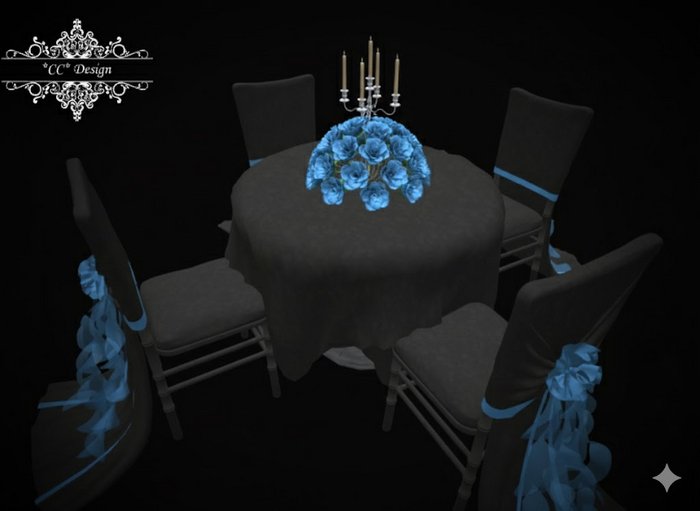 *CC* Wedding Table Gothic Blue