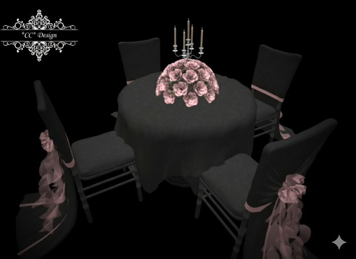 *CC* Wedding Table Gothic Rosybrown