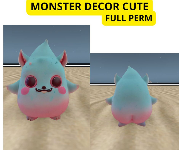 (AL) monster decor cute FP