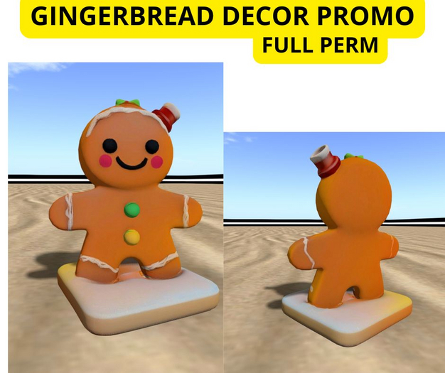 (AL) gingerbread decor promo FP