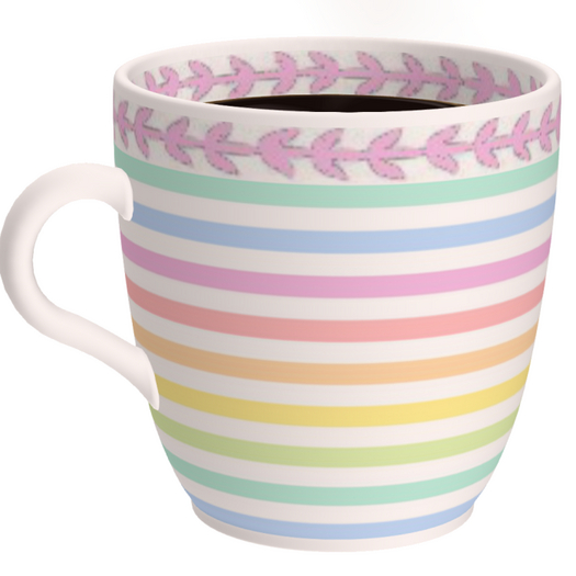 Coffee Mug PASTEL STRIPE - BOXED (ADD)