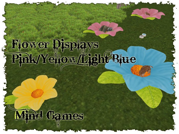 § Mind Games § Flower Display Pink/Yellow/Light Blue