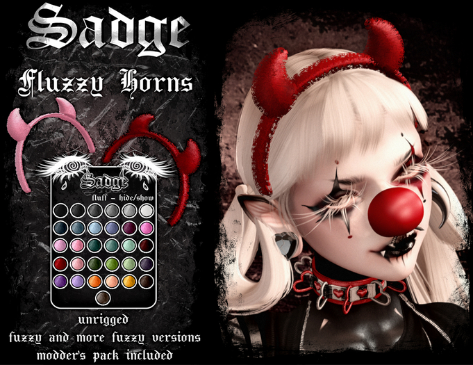 Sadge Fuzzy Horns
