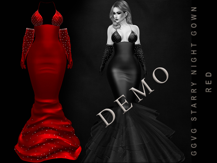 GGVG STARRY NIGHT GOWN RED[DEMO]