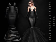 GGVG STARRY NIGHT GOWN BLACK