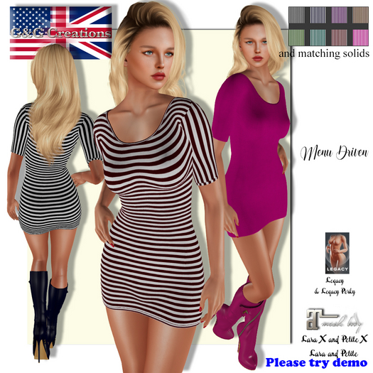 G&G Sahana Dress Stripes