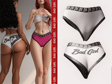 {BAD GIRL} Boxer panties ( White )