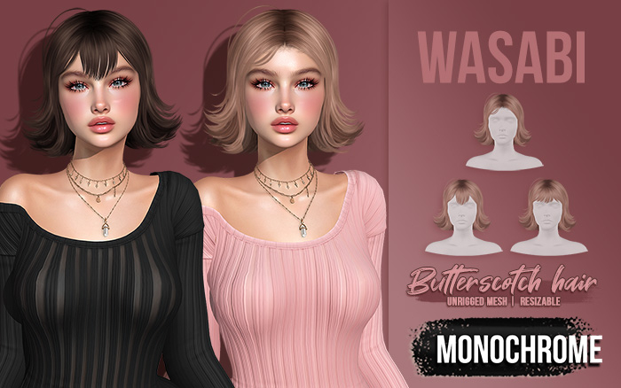 Wasabi // Butterscotch Hair - Monochrome