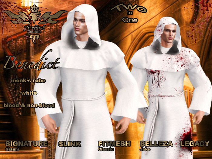 Firebird Benedict Monk's Robe white