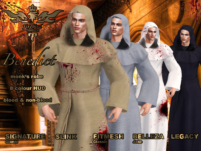 Firebird Benedict Monk's Robe HUD