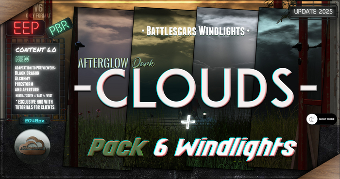 - BATTLESCARS WINDLIGHTS - CLOUDS - AFTERGLOW DARK 6.0 (EEP / PBR)