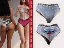 {BAD GIRL} Boxer panties ( Blue Stitch )