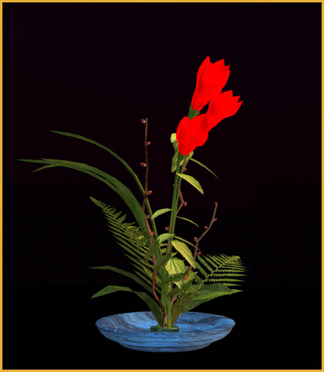 Floral Arrangement 2  Red