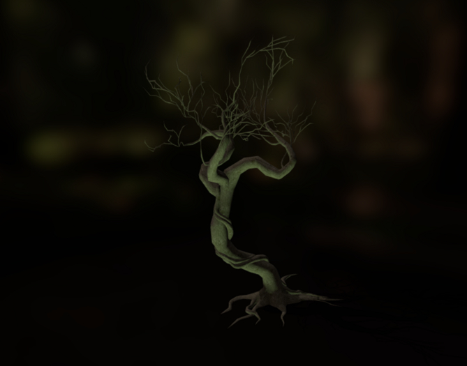 Spooky Halloween Tree PBR