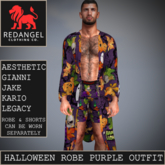 Halloween Robe and Shorts Purple Outfit