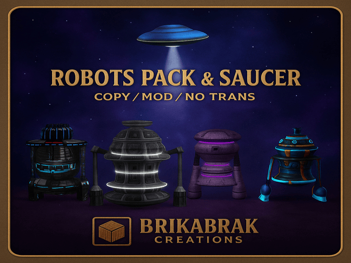 4 ROBOT  PACK +  SAUCER