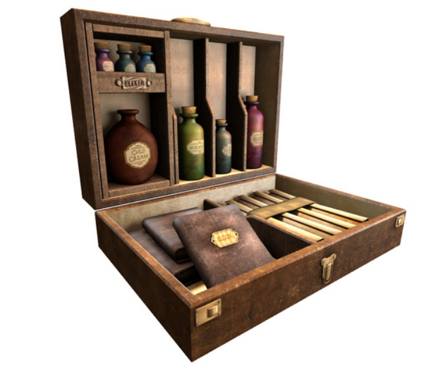 03. Myrrine. Old world apocatery suitcase RARE