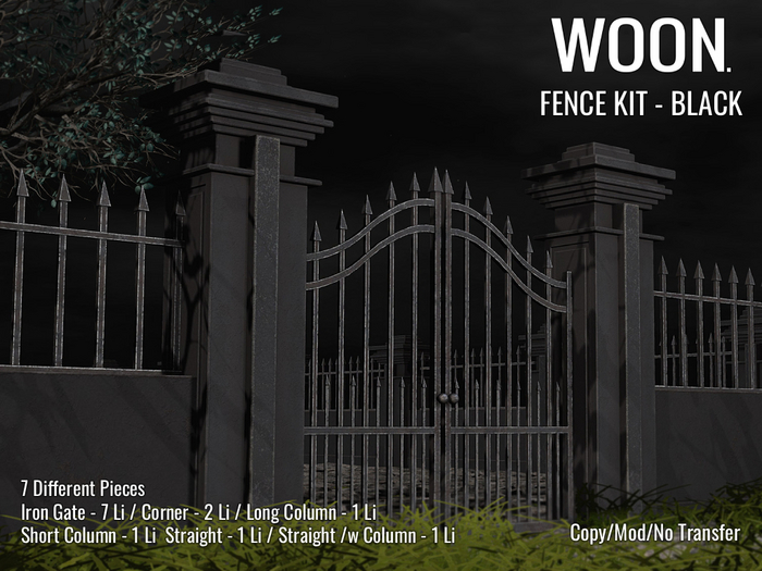 WOON. - Fence Kit - Black