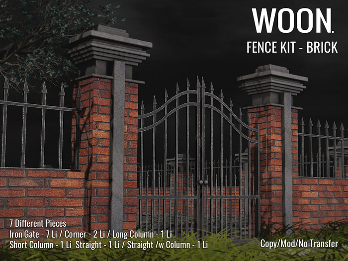WOON. - Fence Kit - Brick