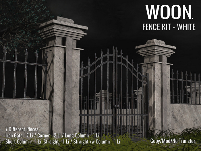 WOON. - Fence Kit - White