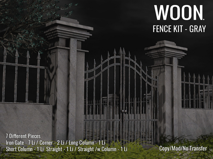 WOON. - Fence Kit - Gray