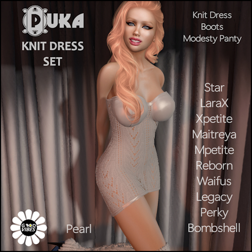 GoodVibes Puka Knit Pearl Set