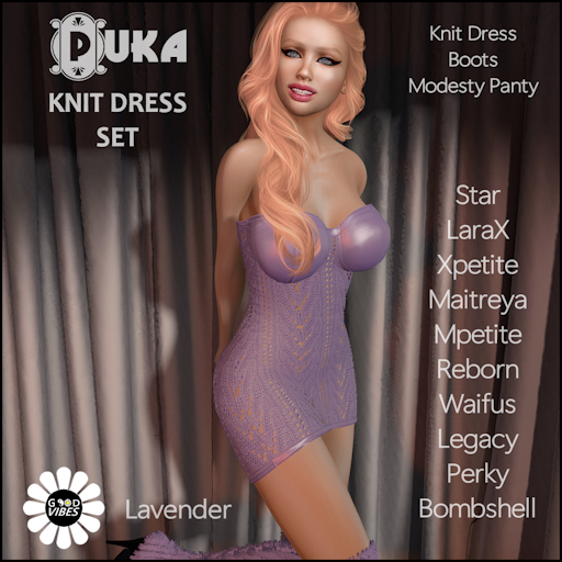 GoodVibes Puka Knit Lavender Set