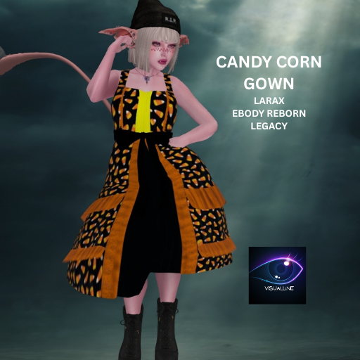 75 VISUALLINE: CANDY CORN GOWN BOXED