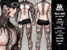 [Hades] Abyss Mark Full Body Tattoo (Worn/Black/Tintable)