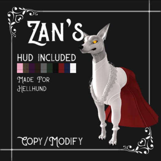 Zan's Hellhund skirt and blouse Set (solid colors)