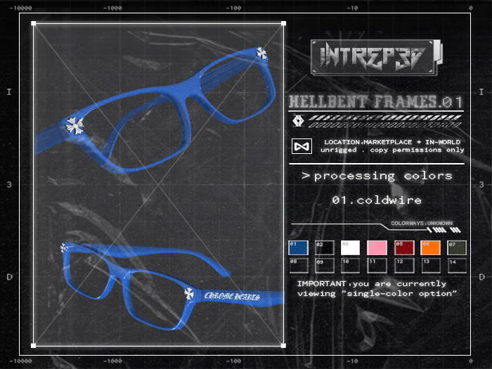 : INTREP3D : HELLBENT FRAMES : COLDWIRE